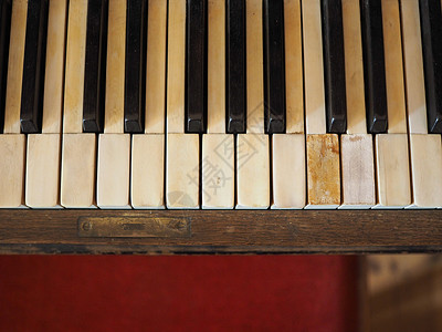 钢琴键盘密钥器官乐器艺术钥匙背景图片