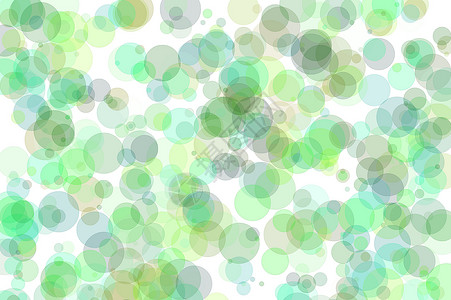 抽象的绿色圆圈插图背景几何学气泡背景图片