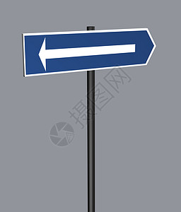 路标箭天空插图通道领导出口交通员指示牌动机水平街道高清图片