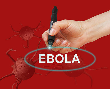 以波拉 ebola红色症状传染性发烧死亡医疗感染插图标签疾病背景图片
