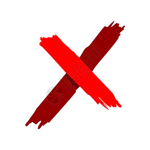 红色 X 字母徽标模板插图设计 矢量 EPS 10草图字体刷子办公室标识网络网站工作室笔触互联网背景图片