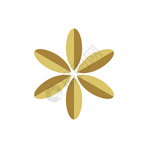 金色花卉图案装饰标志模板插图设计 矢量 EPS 1背景图片