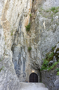 匈牙利Aggtelek洞穴入口处高清图片