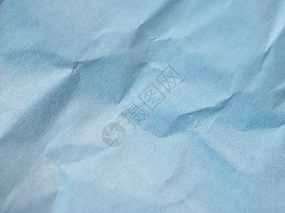 蓝色皱纹纸纹理背景床单样本纸板材料空白背景图片