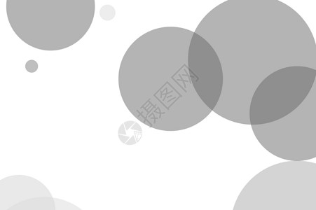抽象的灰色圆圈插图背景白色气泡几何学黑色背景图片