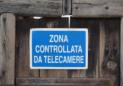 闭路电视控制相机信号(意大利文)背景图片