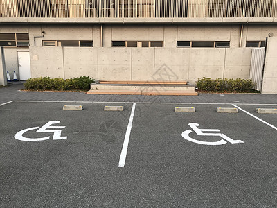 空的停车位残疾人停车位-交通基建路m背景