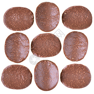 巧克力薯片顶视图孤立甜点小吃牛奶酒吧团体筹码糖果食物立方体甜蜜背景图片