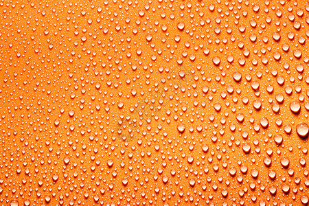 宏水滴纹理液体宏观雨滴气泡橙子艺术图形墙纸环境反射背景图片