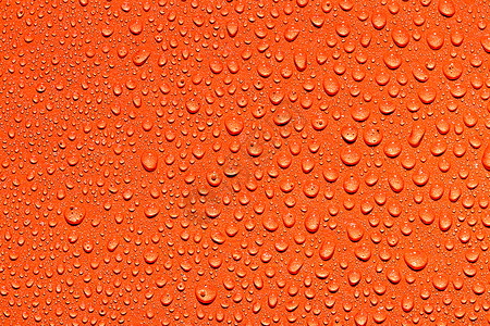 宏水滴纹理艺术环境图形液体宏观雨滴气泡橙子反射墙纸背景图片