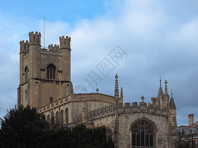 剑桥大圣玛丽教堂建筑景观地标城市英语联盟建筑学教会牛剑背景图片