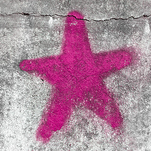 垃圾站五角星白色涂鸦墙纸星星粉色紫红色插图背景图片
