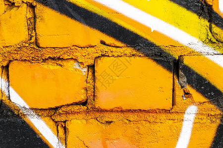 在砖墙纹理上涂鸦创造力墙纸绘画街道建筑艺术品艺术背景图片