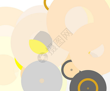 抽象灰色黄色圆圈插图背景灰黄色黑色白色几何学气泡背景图片