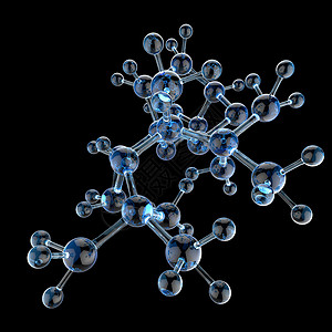 分子 3d 背景玻璃化学品插图设计教育物理蓝色生物学技术反射背景图片