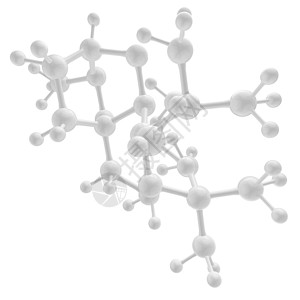 分子白3设计白色元素玻璃生物学物理化学品实验室科学蓝色背景图片