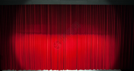 红舞台幕幕幕艺术红色观众展示天鹅绒织物推介会音乐会剧院娱乐背景图片