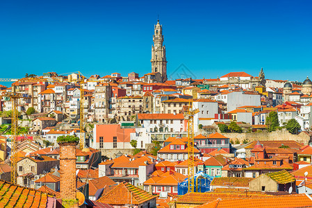 沃罗克塔葡萄牙波尔图老城全景背景