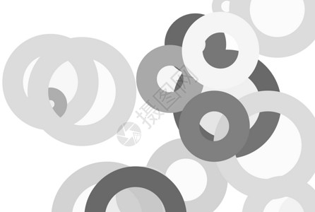 抽象的灰色圆圈插图背景黑色几何学气泡白色背景图片