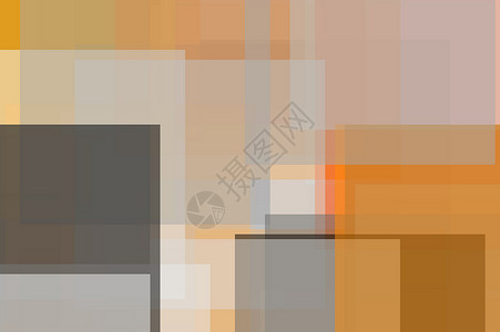 抽象的灰色橙色方块插图背景几何学黑色灰橙色正方形白色背景图片