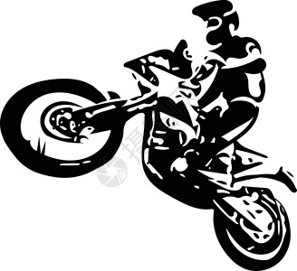 越野地摩托车的极端抽象越野摩托车赛车手闲暇草图司机沙丘发动机车轮头盔运输肾上腺素旅行插画