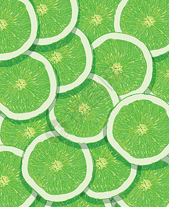 柠檬酸鸡爪柑橘纹理背景与 lemo 片食物柠檬果汁饮食宏观绘画圆圈水果草图设计图片