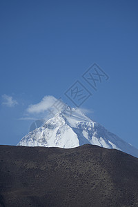 山峰高峰 尼泊尔有晨光 风景摄影顶峰旅行场景背景图片