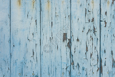 蓝色木板纹理Grunge 蓝色旧年木材背景纹理 加剥皮涂料背景