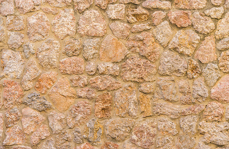 棕色石墙背景纹理建筑外观材料褐色乡村水泥石材墙体风格画幅背景图片