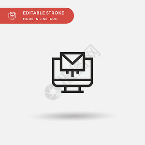 Email 简单矢量图标 说明符号设计模板 fo邮政下载电子邮件商业电话技术网络地址邮寄插图设计图片