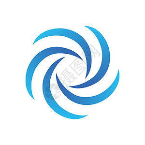 波浪漩涡标志图标它制作图案载体波浪状圆圈假期旅行徽标商业插图浅蓝色网站背景图片