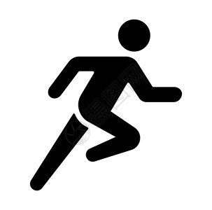 三项矢量图标它制作图案运动员动作冠军成功短跑运动竞赛活力训练赛跑者设计图片