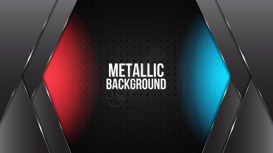 黑色抽象垫几何红蓝背景优雅赋网络空白蓝色金属技术阴影插图框架赛车坡度背景图片