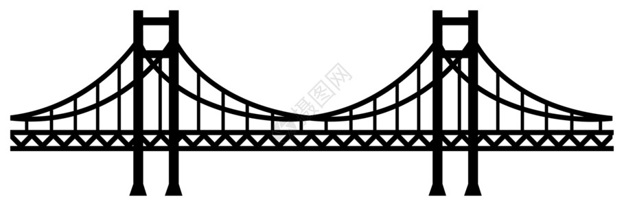 蕉门河它制作图案无缝桥矢量建筑学建筑载体插图卡通片工业旅行建造城市运输设计图片