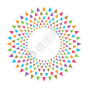 几何图案圆形图解三角形创造力马赛克圆圈白色载体墙纸装饰品钻石装饰背景图片
