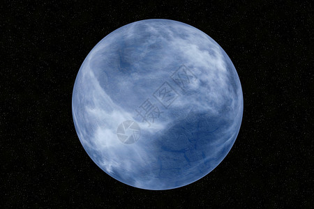 在天星背景上被孤立的地球类型行星球体背景图片