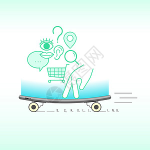 冲浪滑板滚动滑板设计图片