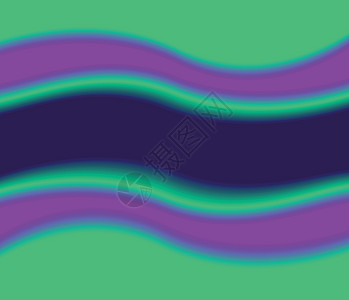 蓝色波浪边框多彩的背景 绿色粉色紫色和蓝色波浪 framme 边框 奢华风格抽象矢量背景或封面布局插画