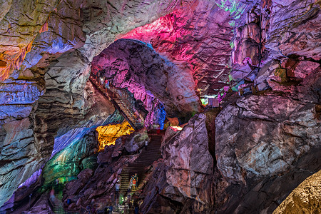 波拉洞穴安德拉白色的高清图片