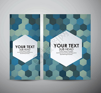 六边形抽象图案背景 商业设计手册白色技术网络马赛克几何几何学艺术插图宣传册横幅背景图片