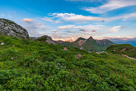 福伦丹福拉尔贝格州阿尔卑斯山高清图片
