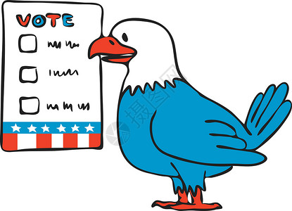 美洲鹰票投票选举选票抽签抽签背景图片