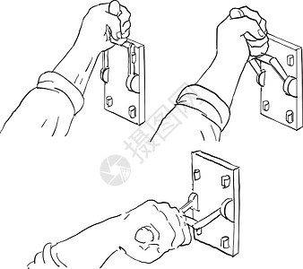 手工拉坯手拉弗兰肯斯坦光投抛开关绘图插画