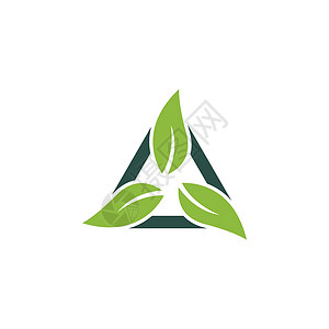 三角生态树叶有机自然简单Lago模板背景图片