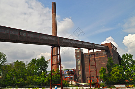 德国艾森废弃的工业探索工程关税植物文化同盟快讯历史工厂煤炭背景图片