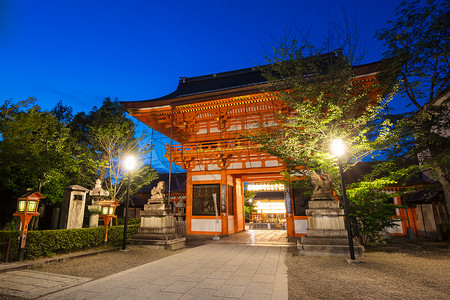 日本牌坊八坂神社宗教的高清图片