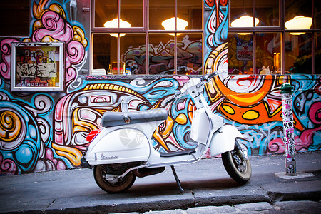 墨尔本涂鸦墨尔本Hosier巷地标咖啡店娱乐旅游吸引力艺术涂鸦假期文化游客背景