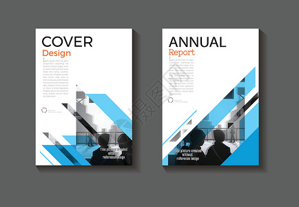 蓝色抽象背景现代封面设计现代书籍封面小册子封面模板 年度报告 杂志和传单布局矢量 a4背景图片