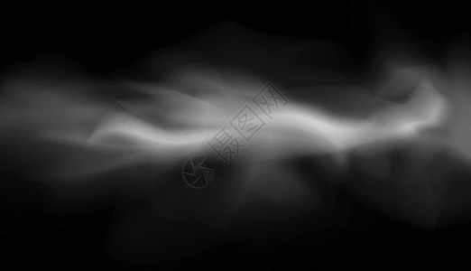黑色烟雾矢量背景抽象烟雾异常艺术插图插画