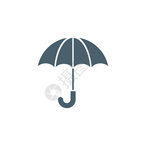 伞状相关矢量 glyph 图标下雨字形季节插图旅游配饰旅行气候界面庇护所背景图片